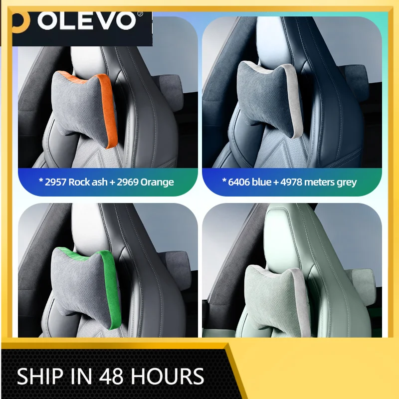 

New For 2021 2022 2023 2024 2025 ZEEKR 001 Italy suede headrest Hidden arrangement Customized colors Car interior modification