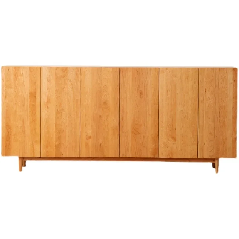 

Nordic cherry wood solid wood shoe cabinet simple Japanese-style home door living room porch storage multi-layer storage cabinet