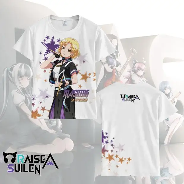 Girl Band RAISE A SUILEN BanG Dream T-shirts 3D Rei Wakana Print Kids Anime Tees Summer Men Women Harajuku Short Sleeve Y2k Tops