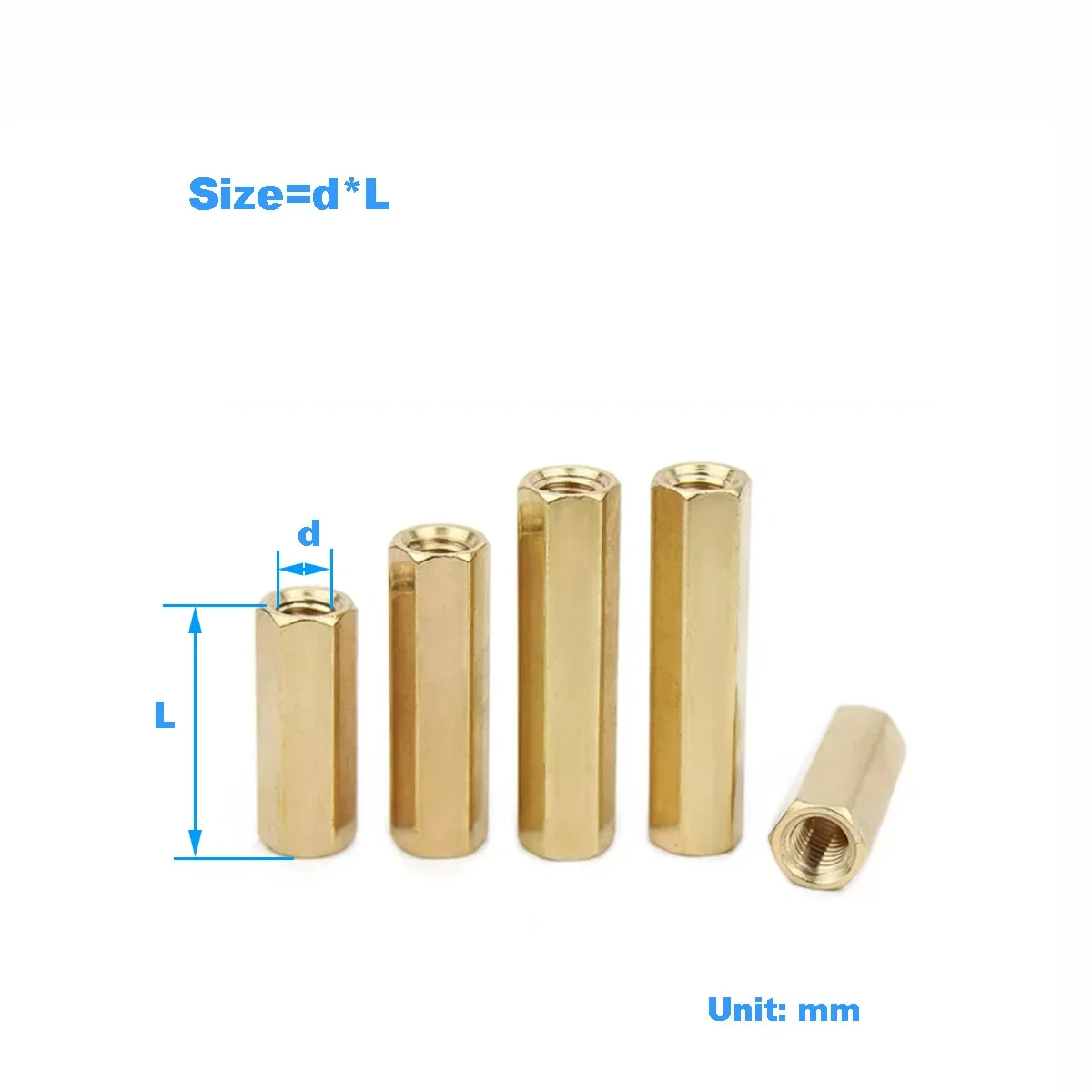 

Double Way Hexagonal Copper Column Isolation Column Nut Column/ Chassis Motherboard Computer Hollow Column M2M3M4M5M6