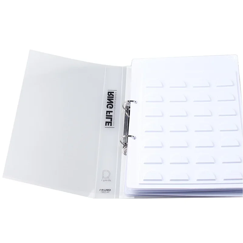 70 Pairs Eyelash Display Card Sample Book White 3D Eyelashes Storage Book False Eyelash Sample Catalogue