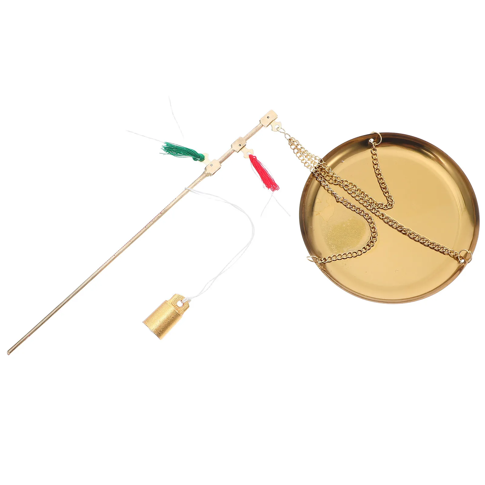 

Portable Copper Scale Vintage Handheld Traditional Chinese Medicine Scale Precise Weighing for Medicinal Materials Herbs Cooking