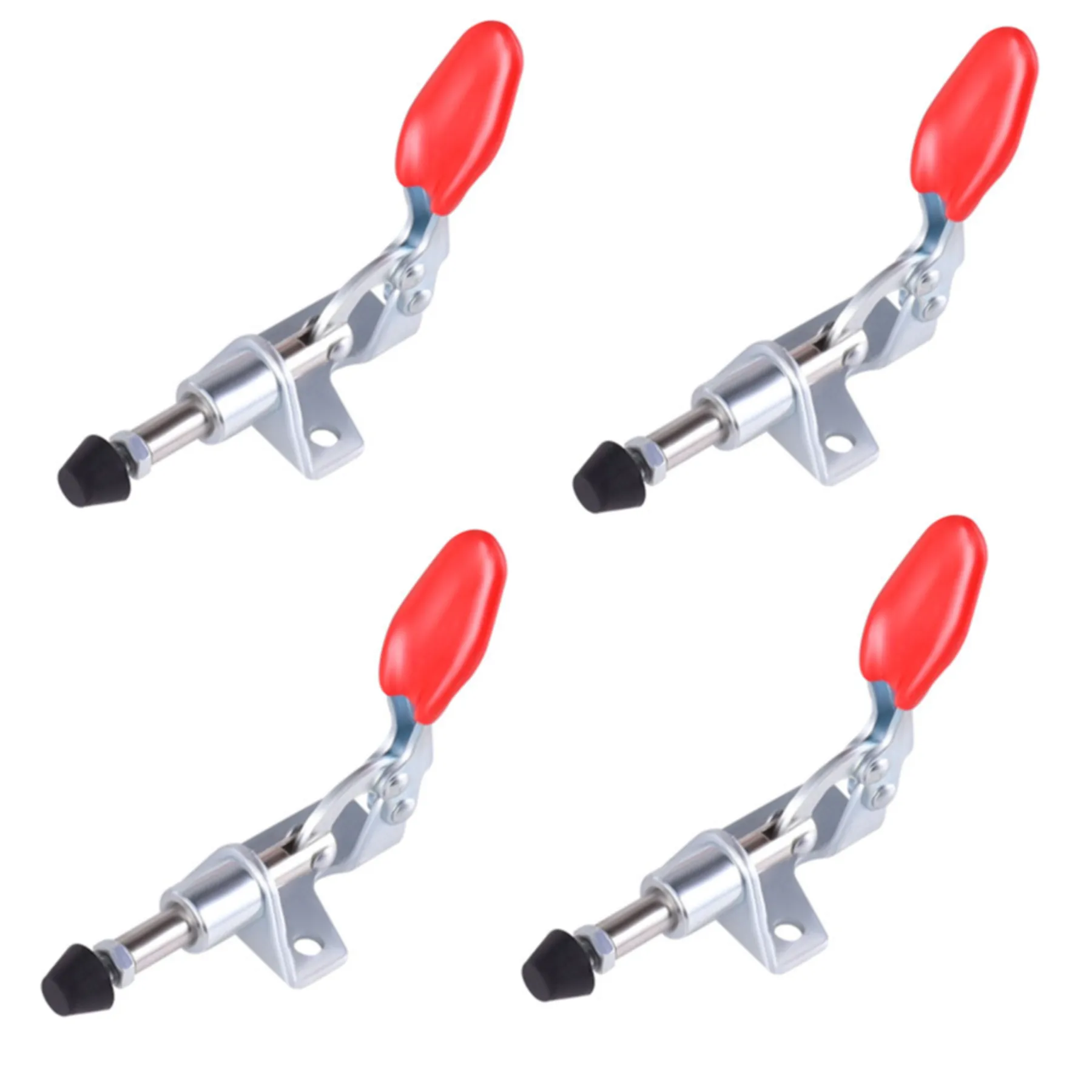 4pcs Quick Release Horizontal Type Clamps GH-301AM Toggle Clamp 45kg Push Pull Action Tool Woodworking Hand Tool