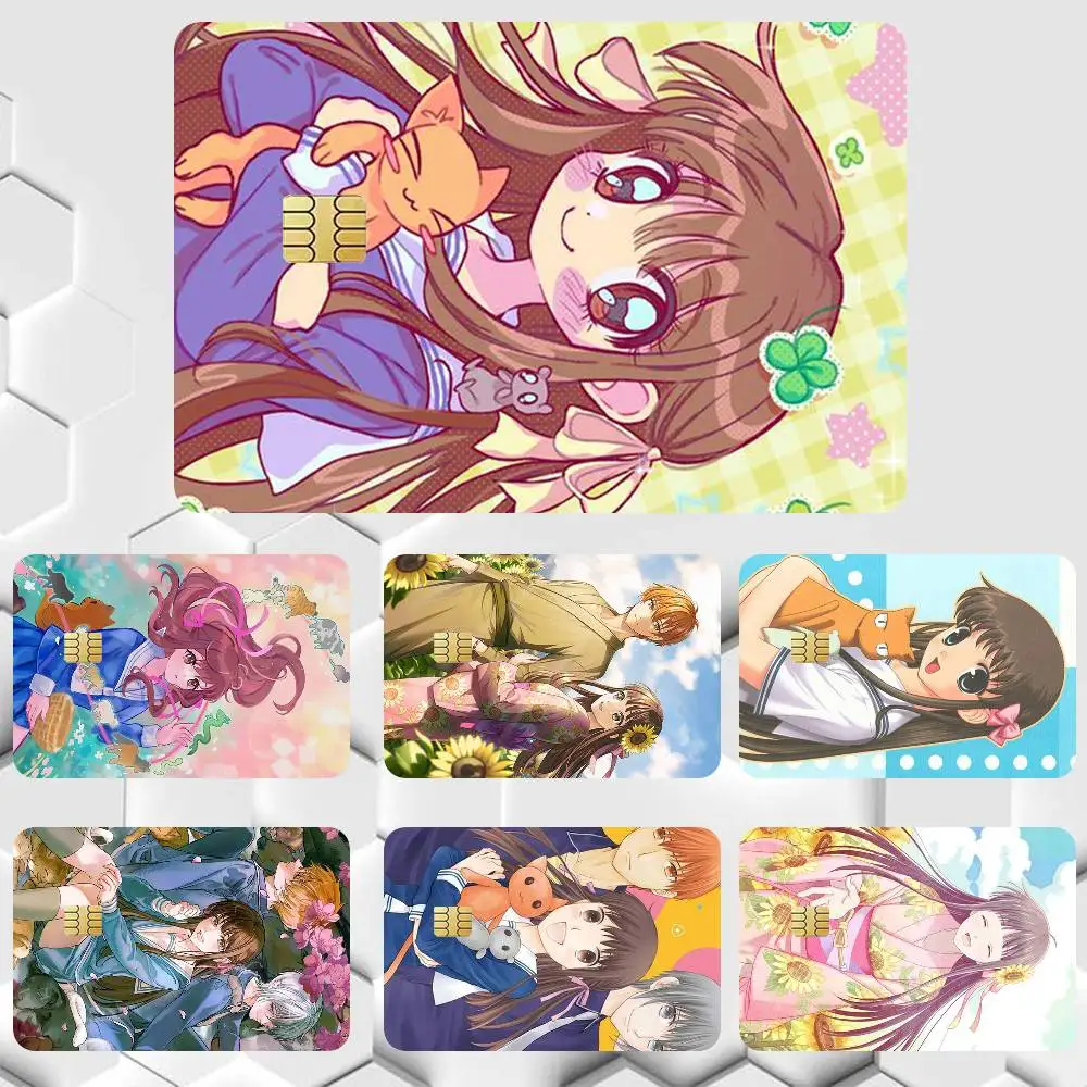 Vinilo Adhesivo para Tarjetas de Crédito y Débito con Diseño de Fruits Basket, Resistente al Agua