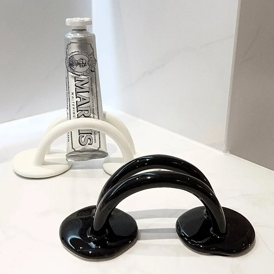 Ceramic Bathroom Toothpaste Rack Bedroom Calendar Card Stand Facial Mask Pad Rack Desktop Decoration Multi-functional Storage
