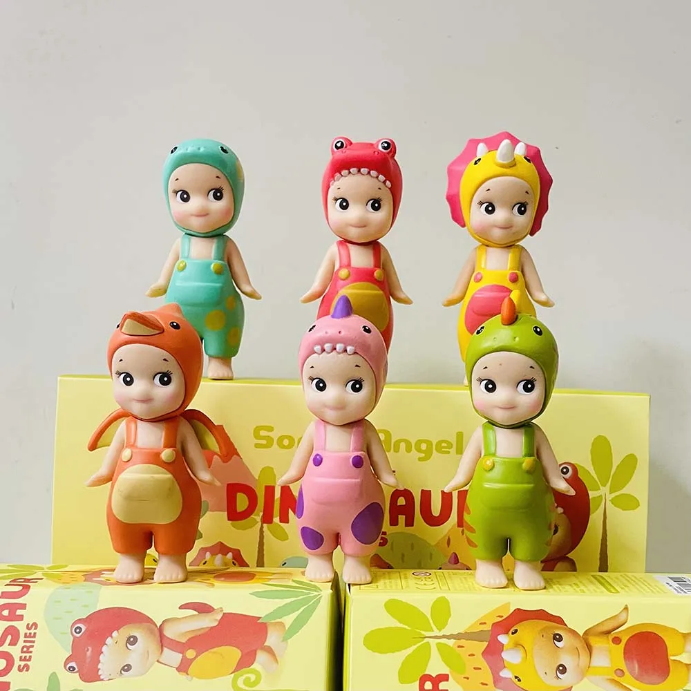 Sonny Angel 'กล่องตาบอดไดโนเสาร์Cross Over Foot Series Miniอะนิเมะตัวเลขเครื่องประดับตุ๊กตาแฟนเด็กคริสต์มาสของขวัญของเล่น