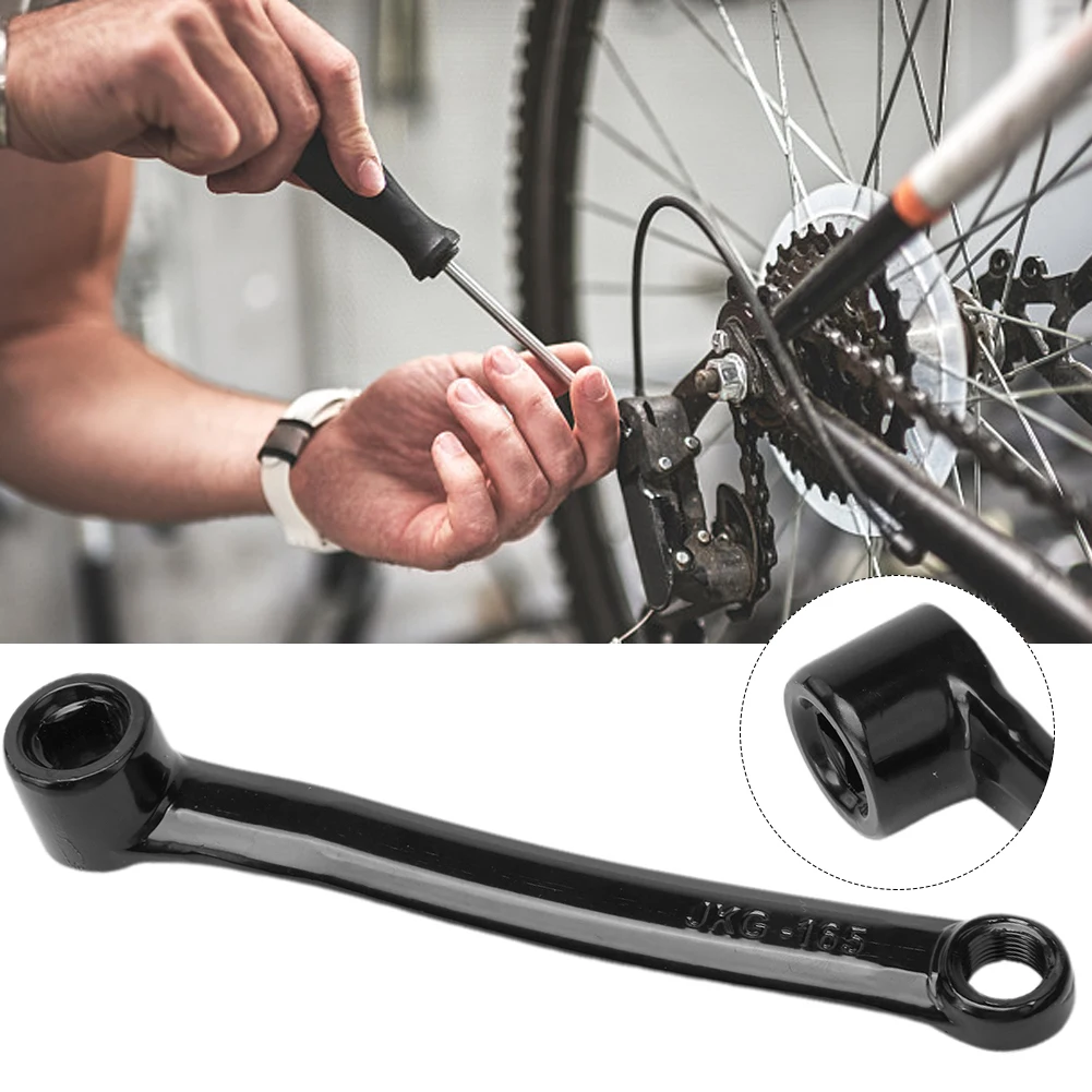 1 Stück Stahl-Kurbelarm links für Rennrad und Mountainbike, 152/165/170 mm, Diamantloch-Kurbelgarnitur, Ersatzteil, Fahrrad-Reparaturkomponente