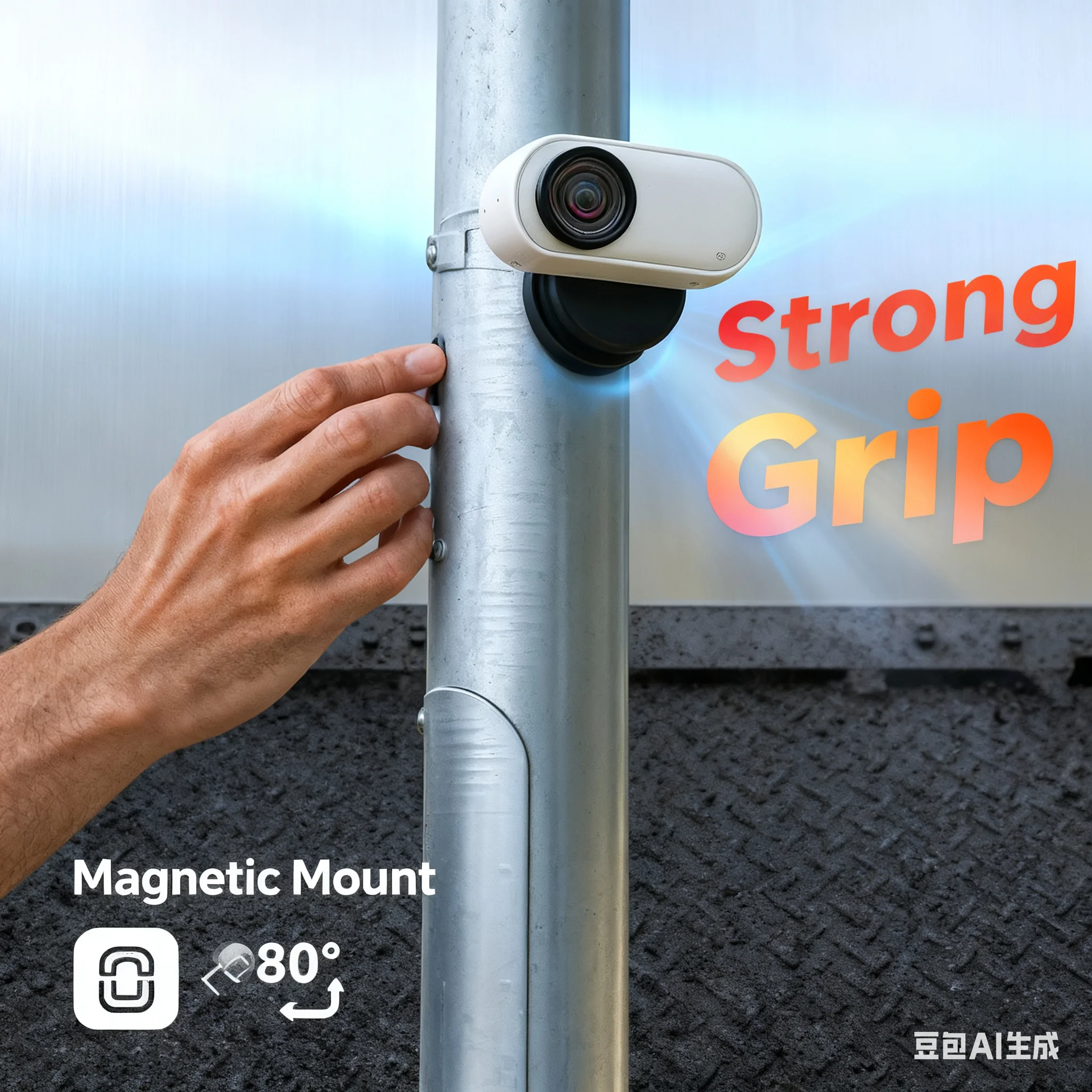 Magnetic Sticky Stand For Insta360 GO 3/3S - Nano Gel, 360° Adjustable, Reusable Compact