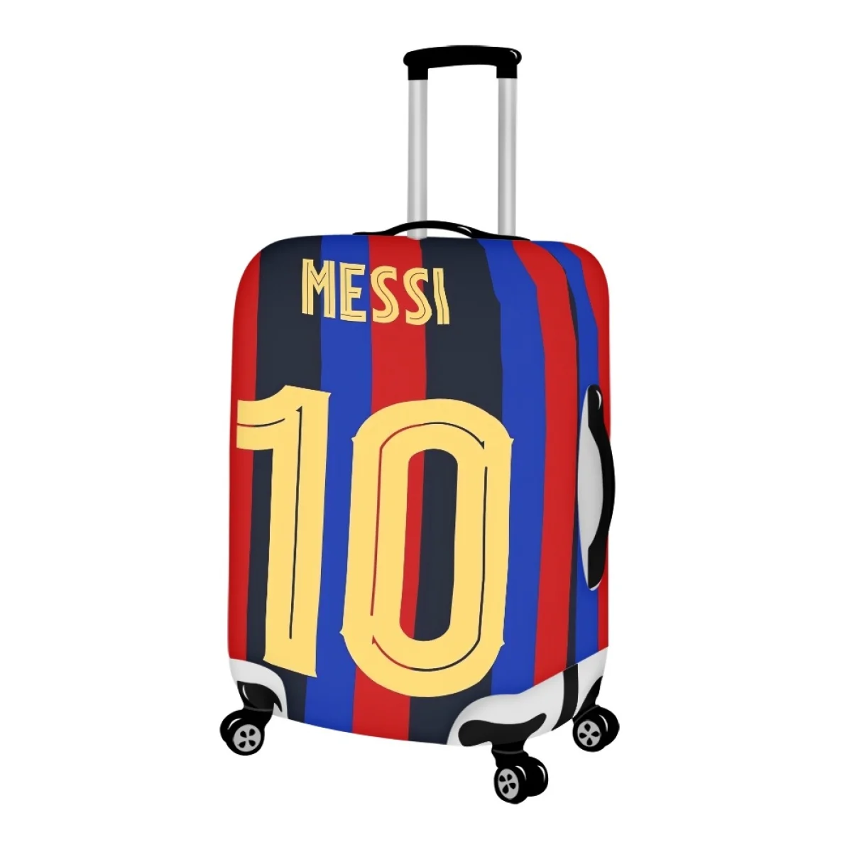 Football Player Messi No. 10 Pattern Cover Protector Creative Design Fabric Luggage Covers Airplane Travel Accessories Novelty