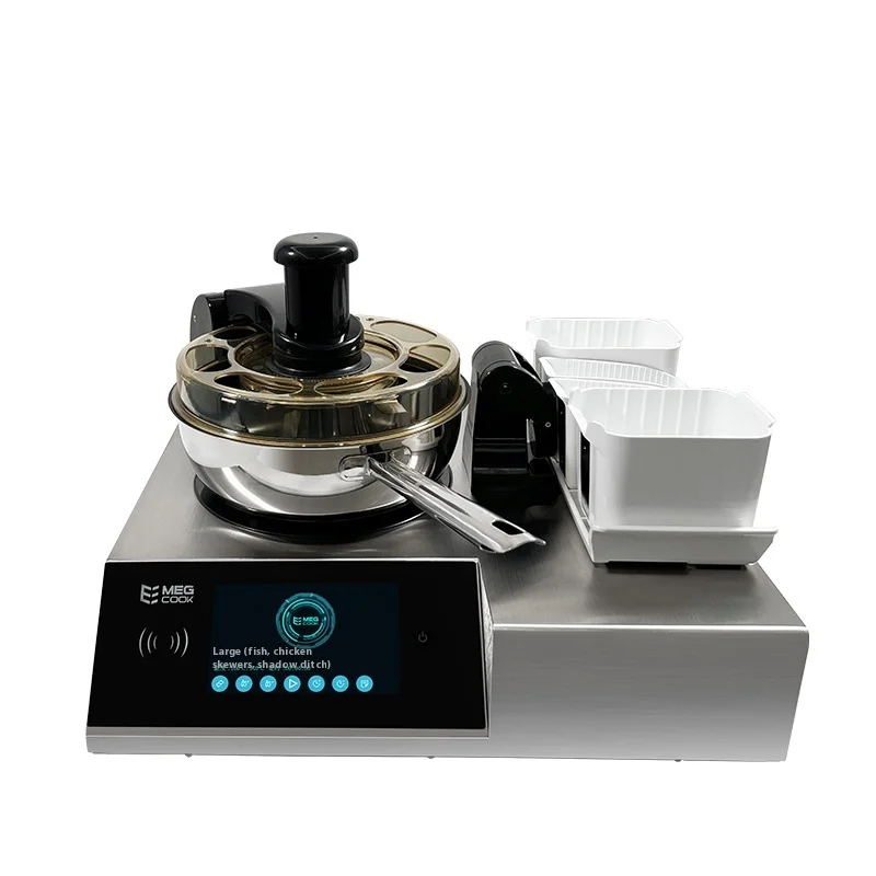 MegCook 4400W Full‑Automatic Intelligent Cooking Robot Commercial Kitchen Auto Stir‑Fry Wok Equipment