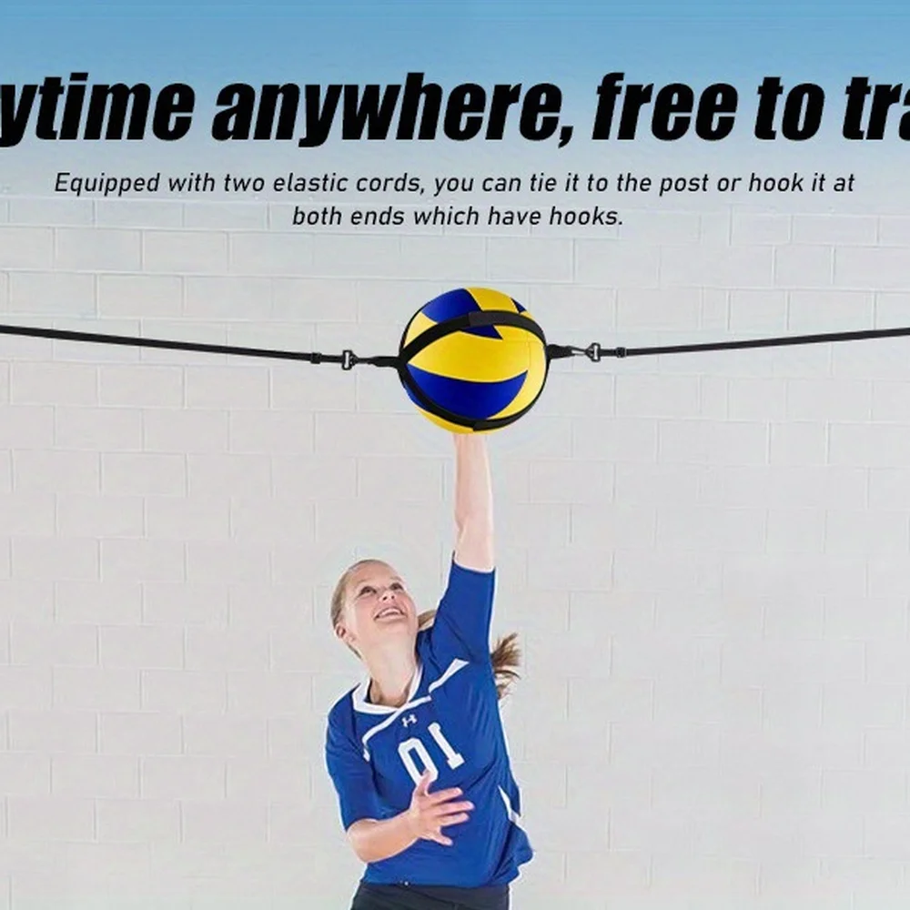 Volleyball Training Belt Solo Spike Practice Equipment Jump Enhancement Elastic Strap Adjustable Sports Gear For Players
