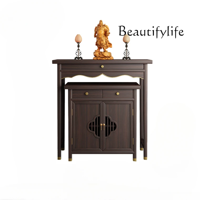 New Chinese solid wood public relations tribute table living room incense table incense table household Buddhist hall