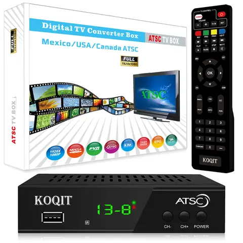 Digital TV Converter Box ATSC Free QAM Cabal Box digital converter box for tv Terrestrial Broadcast usb recorders for tv box