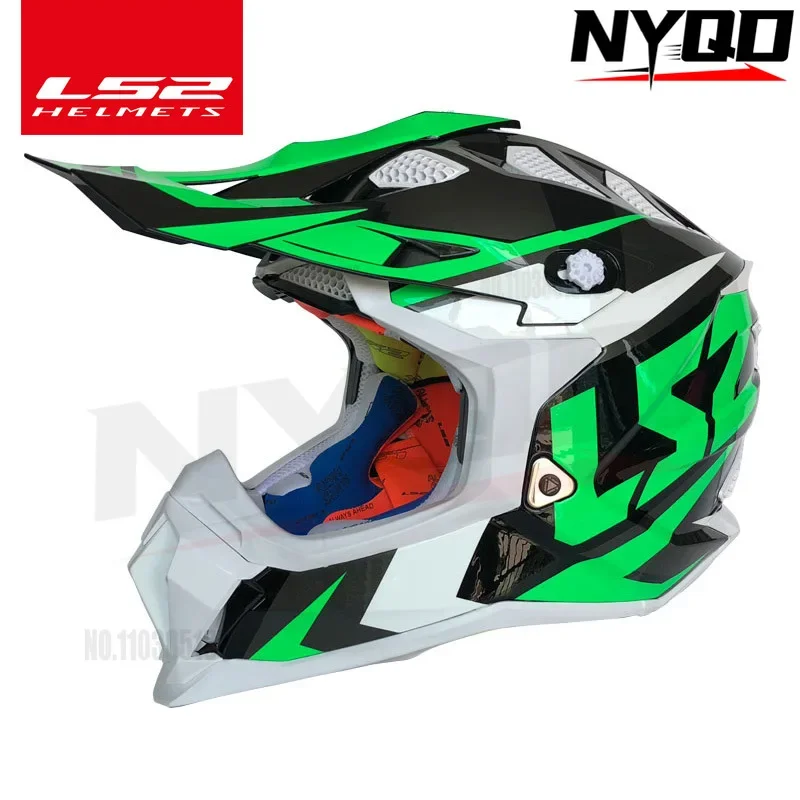 

LS2 внедорожный мотоциклетный шлем MX470ATV скоростной спуск MX внедорожный шлем мотоциклетный четырехсезонный шлем может быть оснащен очками