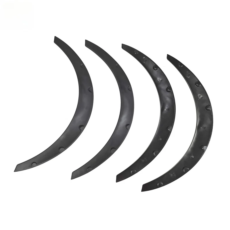 Universal Car Wheel Eyebrow Carbon Fiber Texture Wheel Arch Flares Auto Exterior Accessories