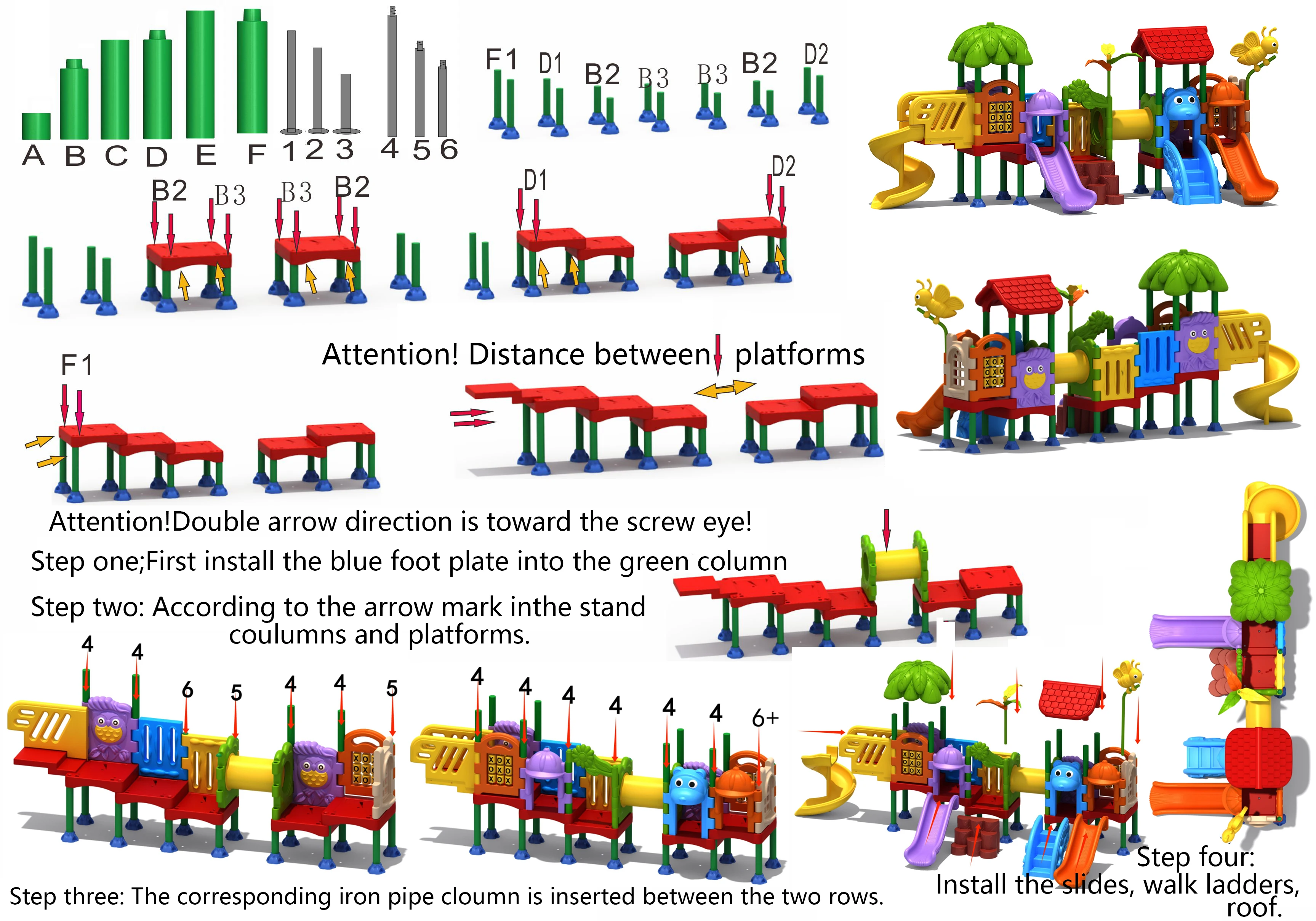 Conjuntos de casinha de jogos  - Kids Outdoor Slide Set avaliação e preço