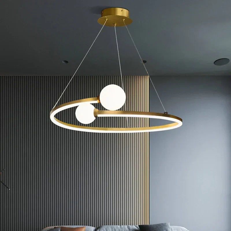 

Светодиодная потолочная люстра в скандинавском стиле, потолочная лампа золотого цвета для стола, столовой, кухни, островка, спальни, подвесной светильник, светильники