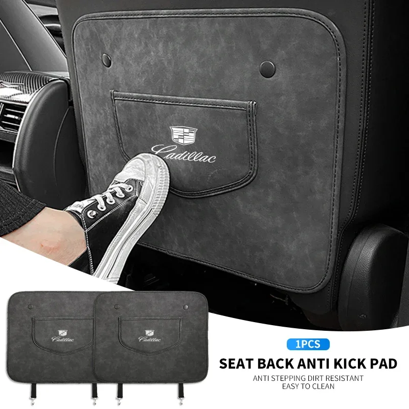 Protector de Respaldo de Asiento de Coche, Alfombrilla Protectora Antipatadas, Bolsa de Almacenamiento para Cadillac ATS BLS CT4 CT6 CTS ESCALADE STS XLR XT4 XT5 XTS SLS