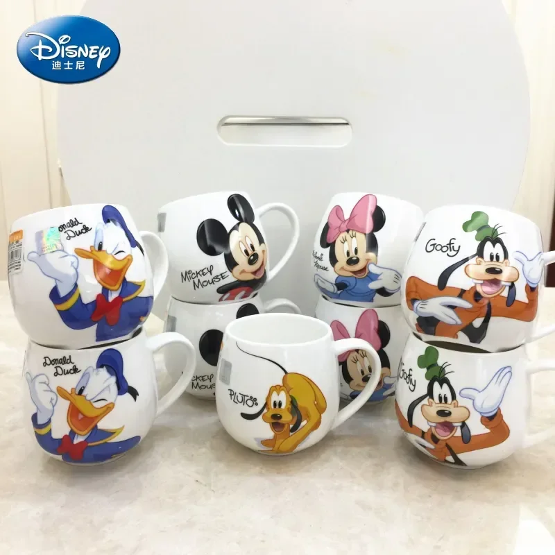 300 ml Disney Mickey Maus Minnie Maus Kaffeetassen Niedlichen Cartoon Donald Milch Tassen Kreative Mode Tassen Griff Kinder Wasser Tasse