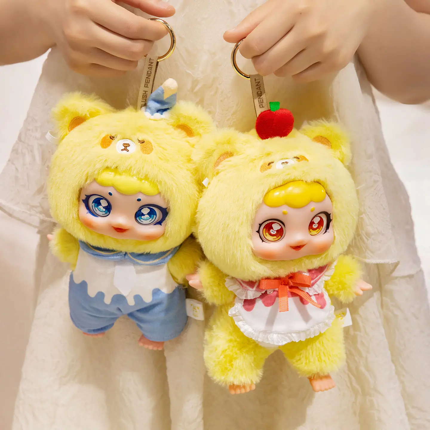 20 cm süßer Bär Backen Küche Vinyl Gesicht Plüschtiere Tierspielzeug Anhänger Brot Gebäck Backen Geschenk für Kochbegeisterte Kinder