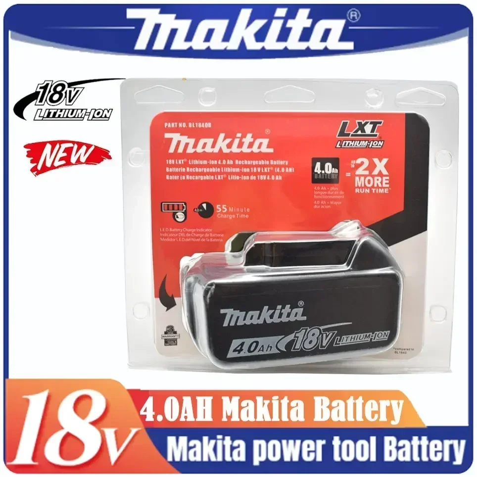 

Original Makita 18V 4.0Ah Battery for Makita 18V Battery Rechargeable Replacement BL1840 BL1850 BL1860 BL1860B Tools