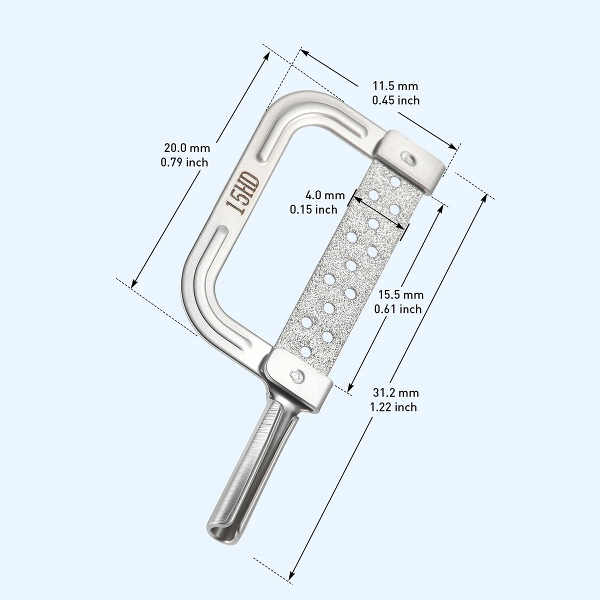 1PC Dental Kieferorthopädische Interproximal Emaille Reduktion Automatische Streifen 15-90 Edelstahl Zahnmedizin Material
