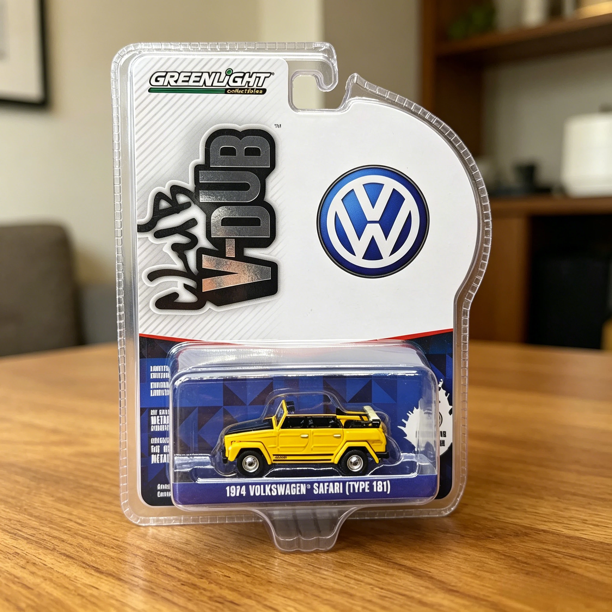 GreenLight 1:64 1974 Volkswagen Safari T181 - Ciudad de México, Modelo de Coche de Aleación Fundida a Presión, Regalo Coleccionable