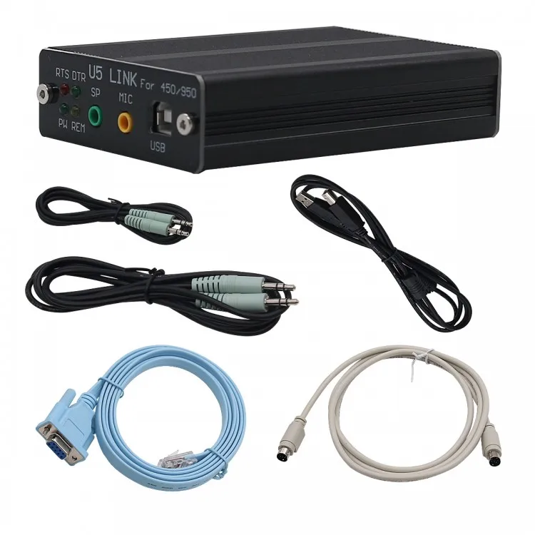 USB PC Linker Adapter Radio Connector for FT-450D FT-950D DX1200 FT991 U5 LINK + 5 Cables
