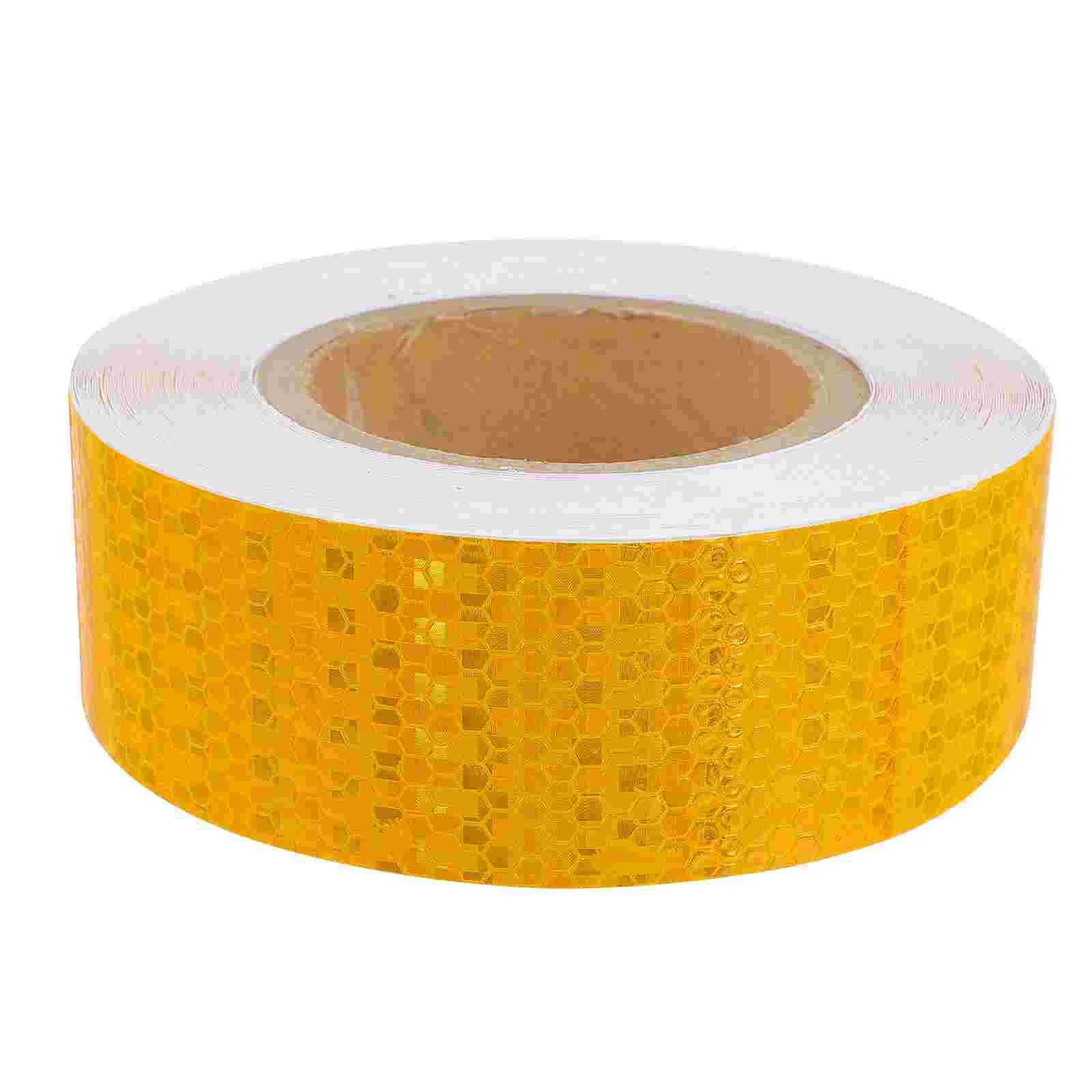 Reflective Stickers Black Duct Tape Practical Safety Warning Luminous Fluorescent Pvc Indicator