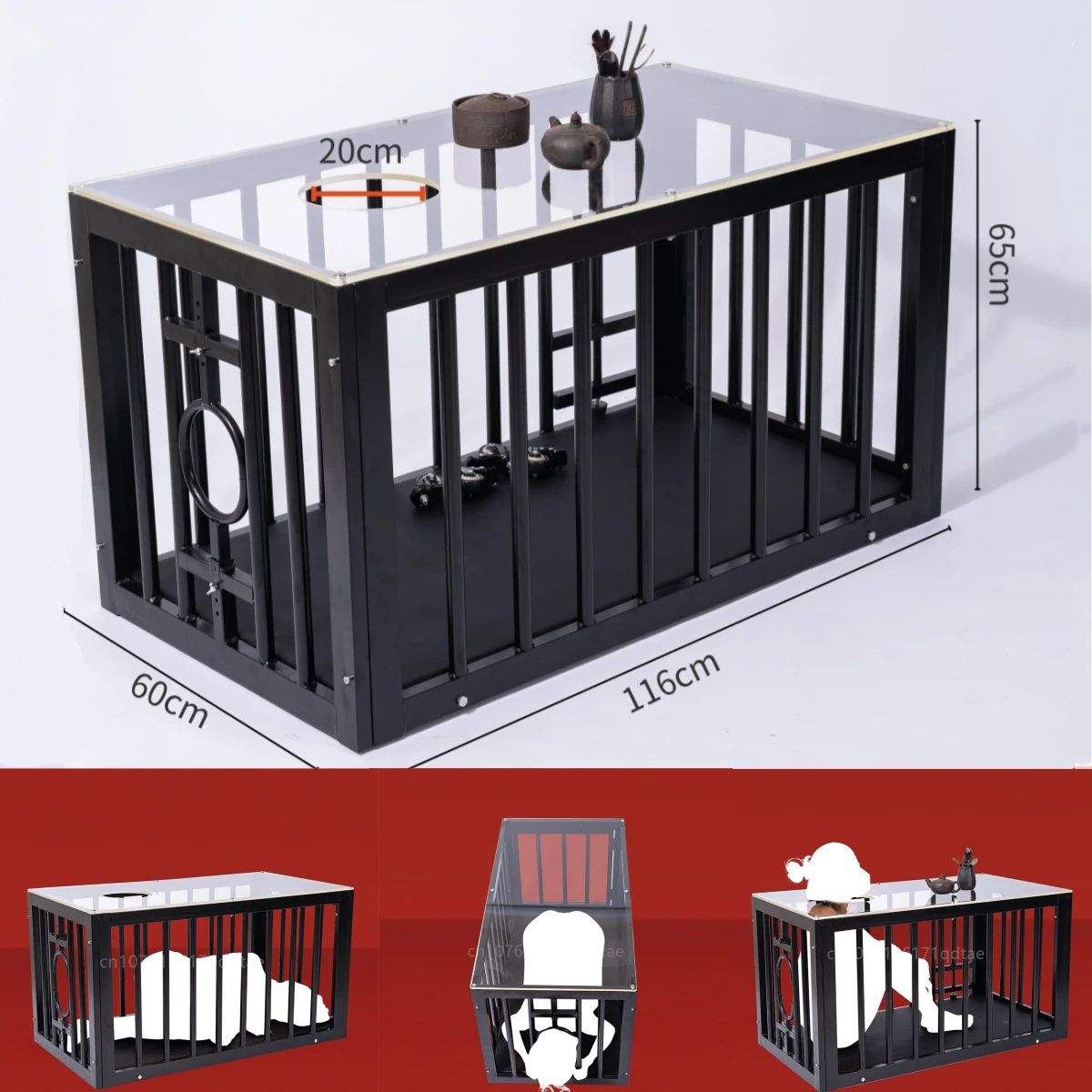 Large Love Cage Table BDSM Bondage Training Tools Box Collar Sex Toys for Women Men Adult Couple Games Couples 18+ Sextoys CBT