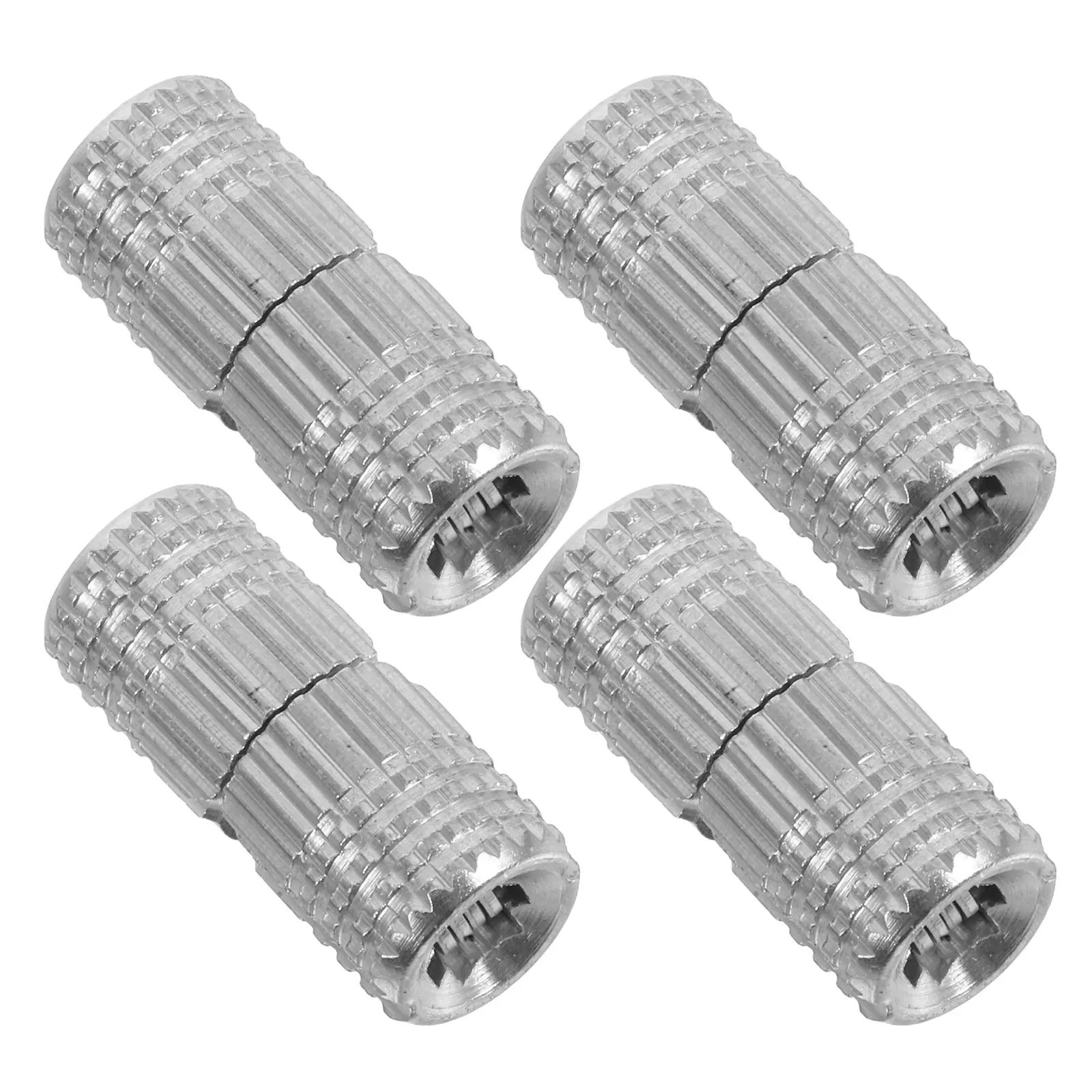 4 Pcs Cabinet Door Invisible Hinge Brass Hidden Cylinder Hinges Concealed Cylindrical Bifold 8 Mm Barrel