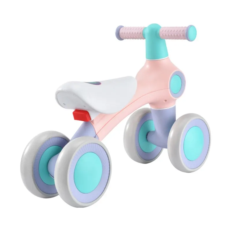 LazyChild Four-wheel Silent And Comfortable Children's Balance Car 1-3 Years Old Baby Toddler Child Safety Scooter Dropshipping