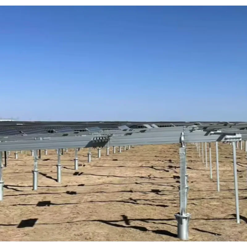 Solar Ground Mounting Aluminum Solar Panels Supporting Frames 1MW 5MW Solar Farm Project Bracket - Detail 1