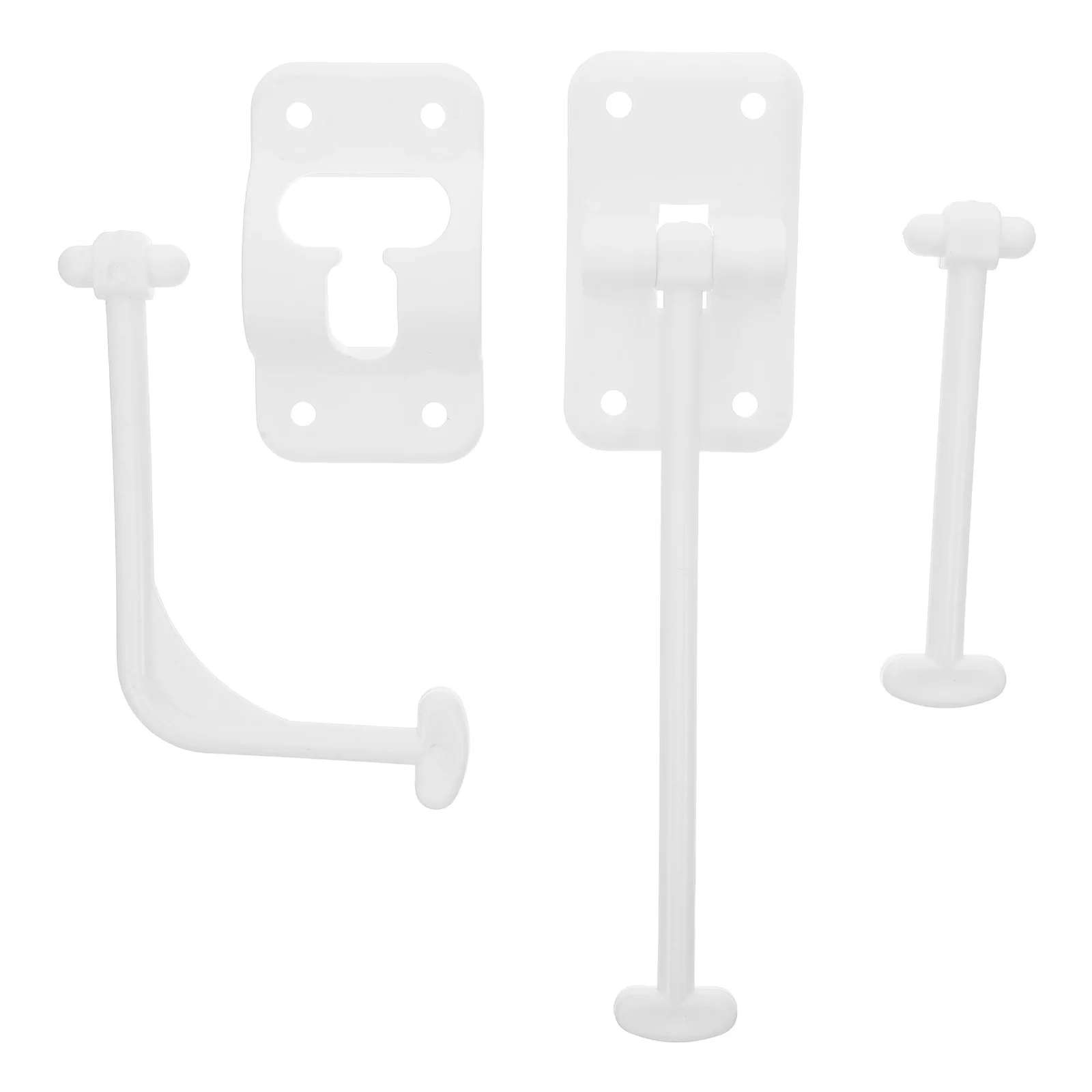 

1Set Camper Door Latch - T-Style Rv Door Catch Extender for Trailer Hatch Entry - Rustproof Lightweight Hardware with