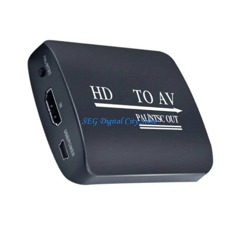 

U75B Compactly & High Clear HDMIs toAV Converter Box Way Connection for Both Men and Women in Any Environment
