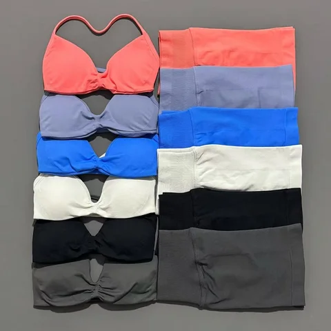 Strappy Bra and Scrunch Shorts Set