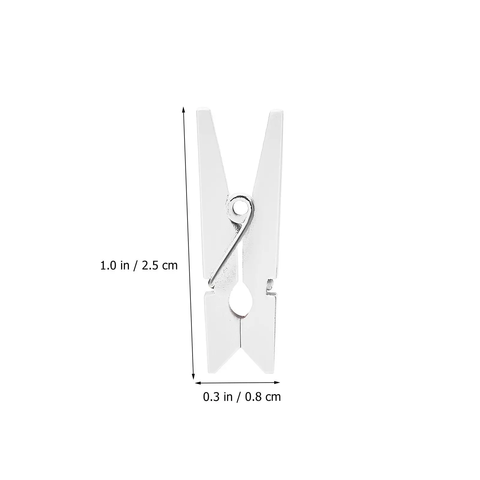 Description Picture 4 of item100 Pcs Wooden Decorative Clips 50 Black 50 White Strong Grip Photo Wall ganizer Clothes Pins Laundry Pegs Document Clip Storage