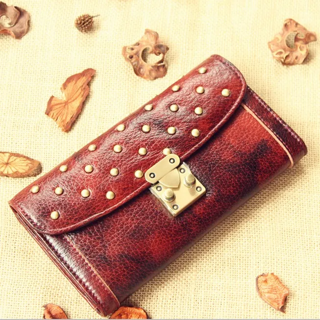 handmade-long-silver-wallet-top-layer-cowhide-leather-faionable-rivet-head-women's-wallet-3-bule-retro-sle-vertical-ape