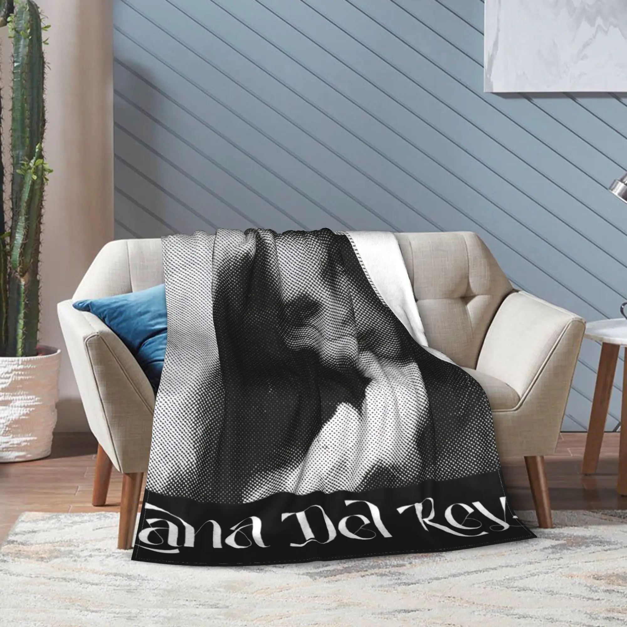 لانا ديل ري المغني الفانيلا رمي البطانيات ألبوم الموسيقى Ldr الإبحار للسرير بطانية محبوكة في الهواء الطلق فائقة النعومة متعددة الوظائف