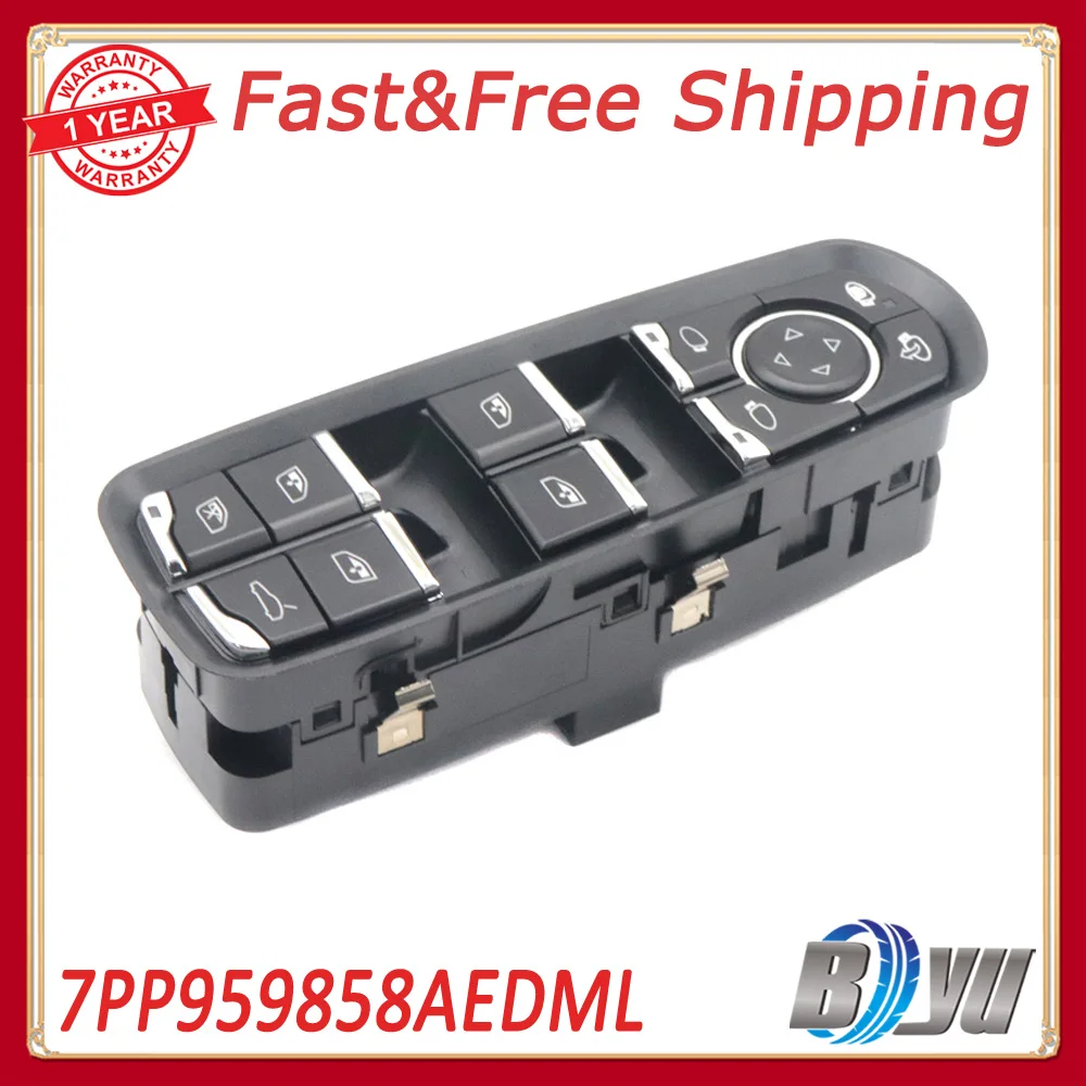 

Electric Master Power Window Control Switches For Porsche Cayenne 2011-2021 Macan 2015-2022 Panamera 2011-2016 7PP959858AEDML