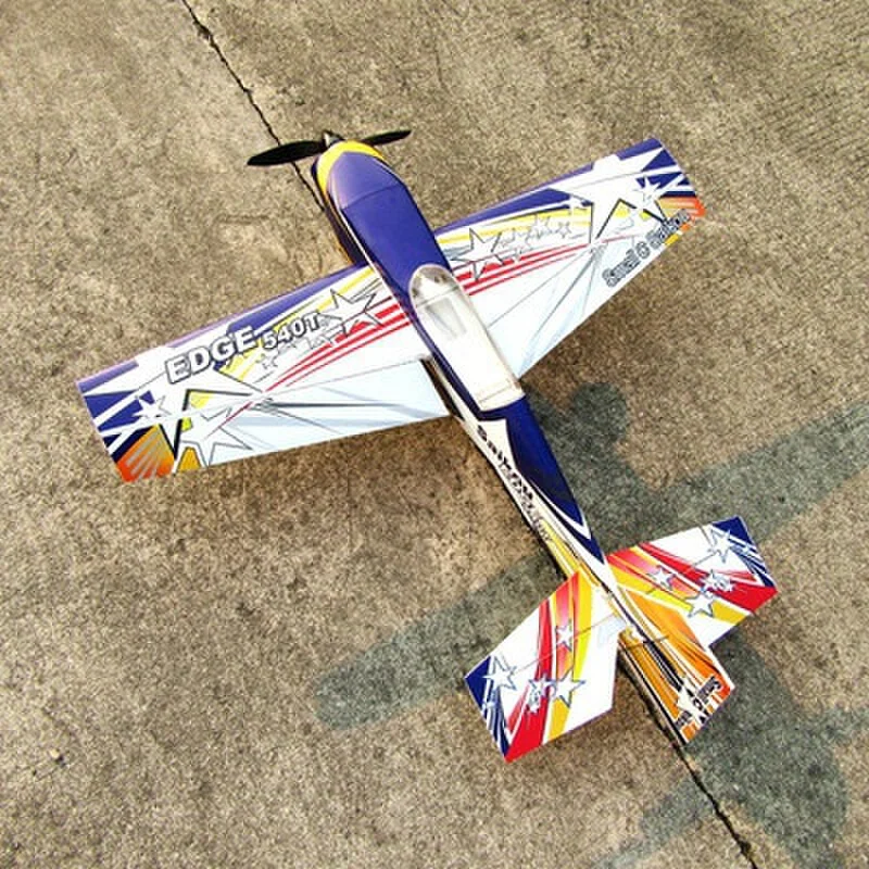 Zukünftiges Modell 15e 38" Edge540t Pp Material Flugzeugmodell Elektrisches 3D-Stunt-Flugzeug mit festem Flügel V4 Weihnachtsgeschenk