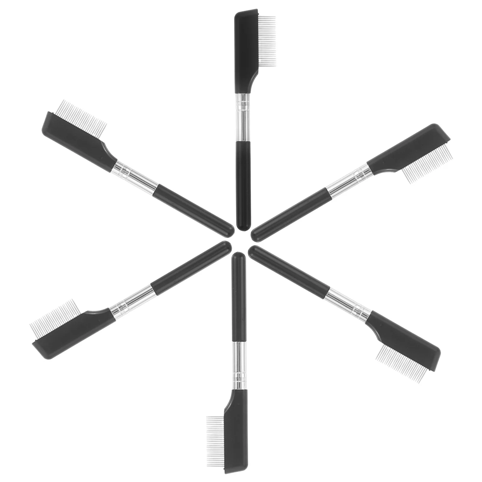 

6Pcs Metal Eyelash Comb Separator Lash Definer Fine Tooth Design for Professional Home Use Easy Clean Durable Lash Comb