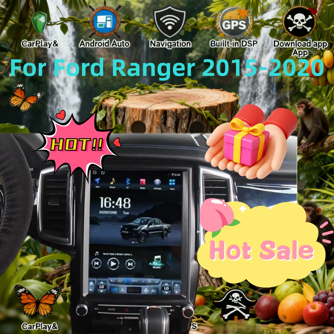 

Автомобильный мультимедиа для Ford Ranger 2015 2016 2017 2018 2019 2020 Android 13 Carplay Radio Player GPS-навигация Головное устройство Автомобильная стереосистема