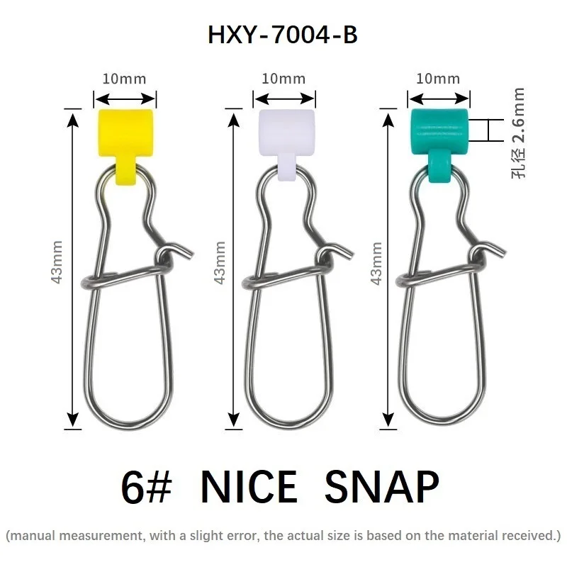HXY 10PCS High-Strength Plastic Head Fishing Swivel Snap Interlock Zip Slider Sinker Slides for Braid Fishing Line Pesca
