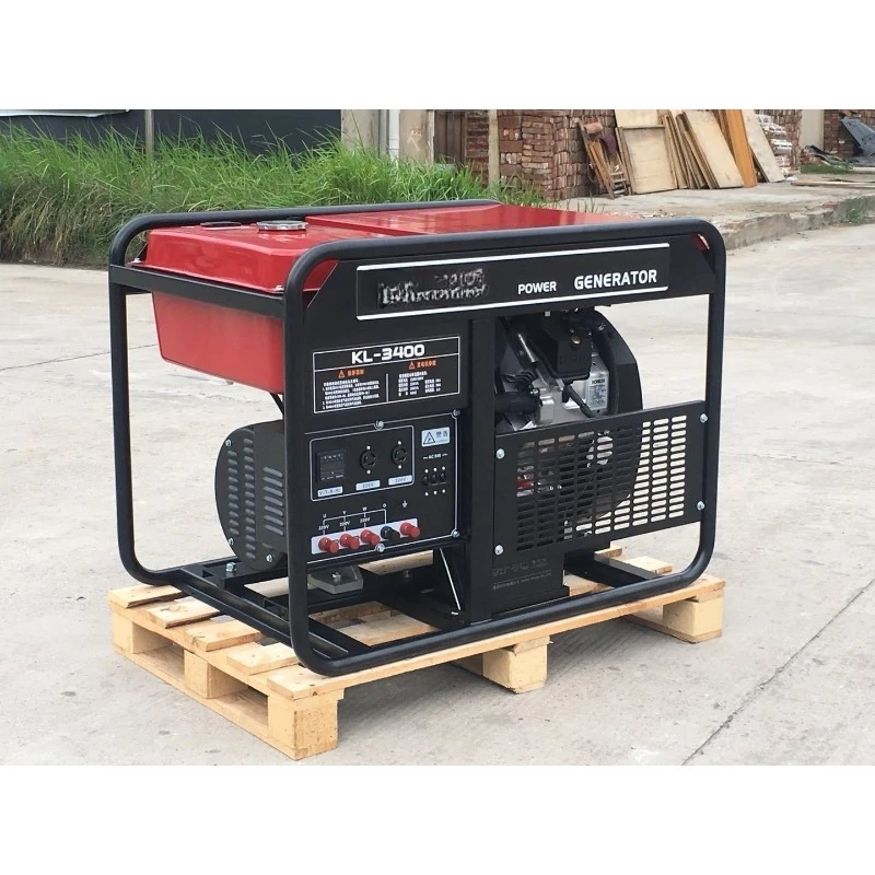 Power KL-3400 Three-Phase, Twin Cylinder, Open Frame Mobile, Generator Set