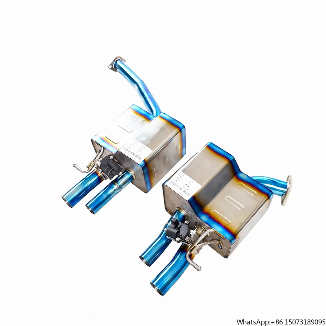 Factory Original Downpipe Cat-back Muffler Completet Exhaust System for  S7 4.0T With Remote Valve Control