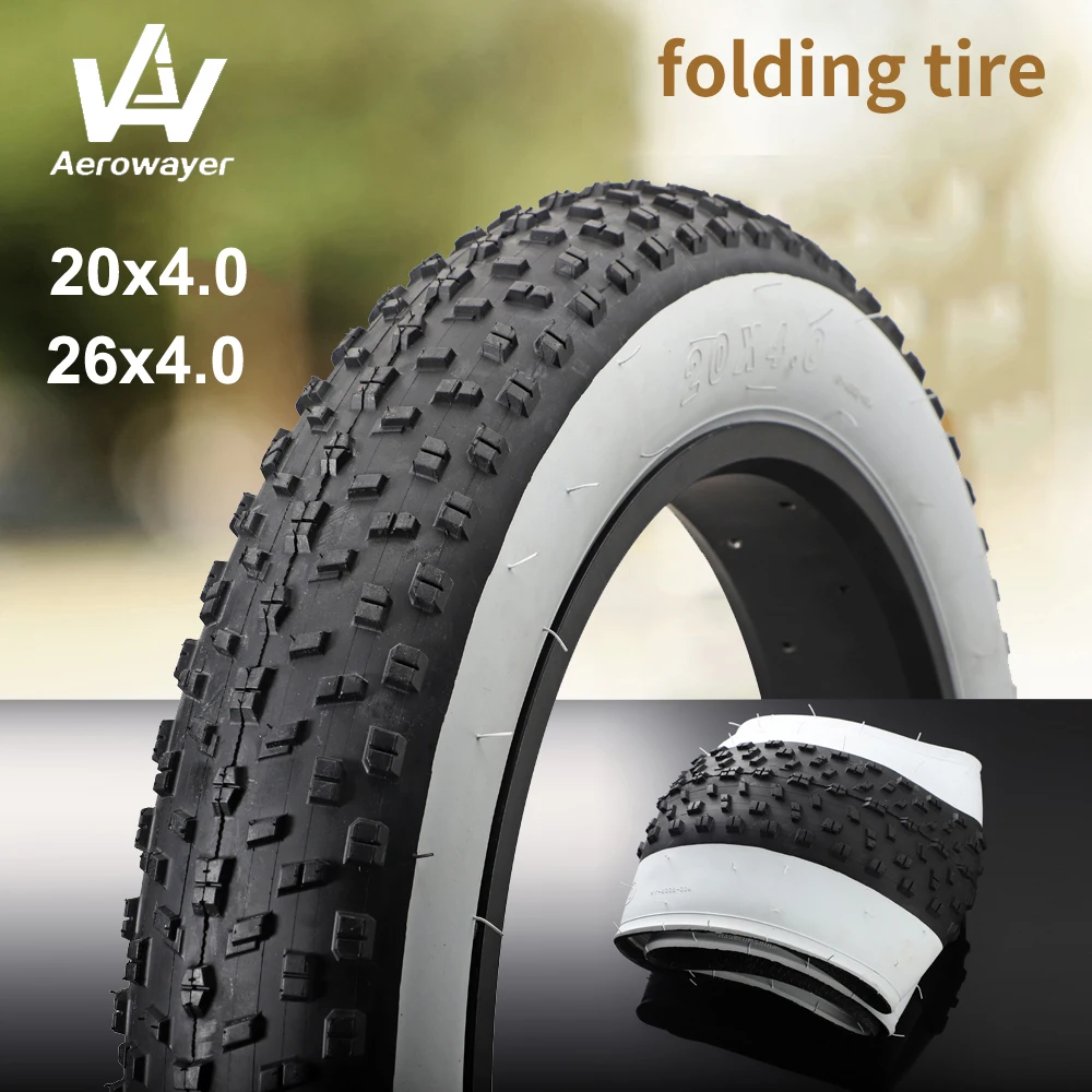 New bicycle fat bike tire 26x4.0 20x4.0 snow ATV beach bike tyre electric tires accessories folding bead high quality