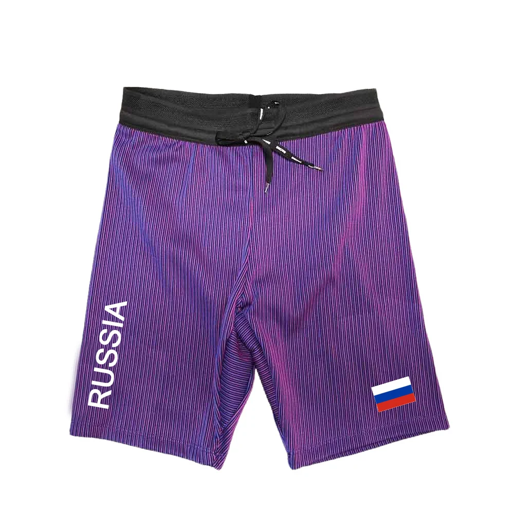 RUSSIA Running Sportswear Men's Sports Lycra Running Man Tights Trousers Leggings Pants Gym Fitness Shorts Male Marathon