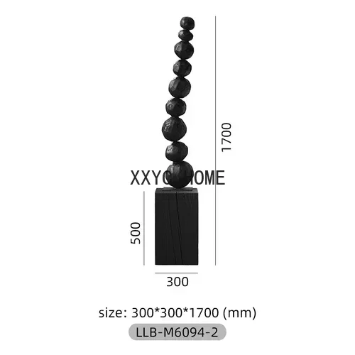 Floor Ornaments Silent Style Hallway Sculpture Home Decoration Wood Carving Big Decorations Living Room Art Device