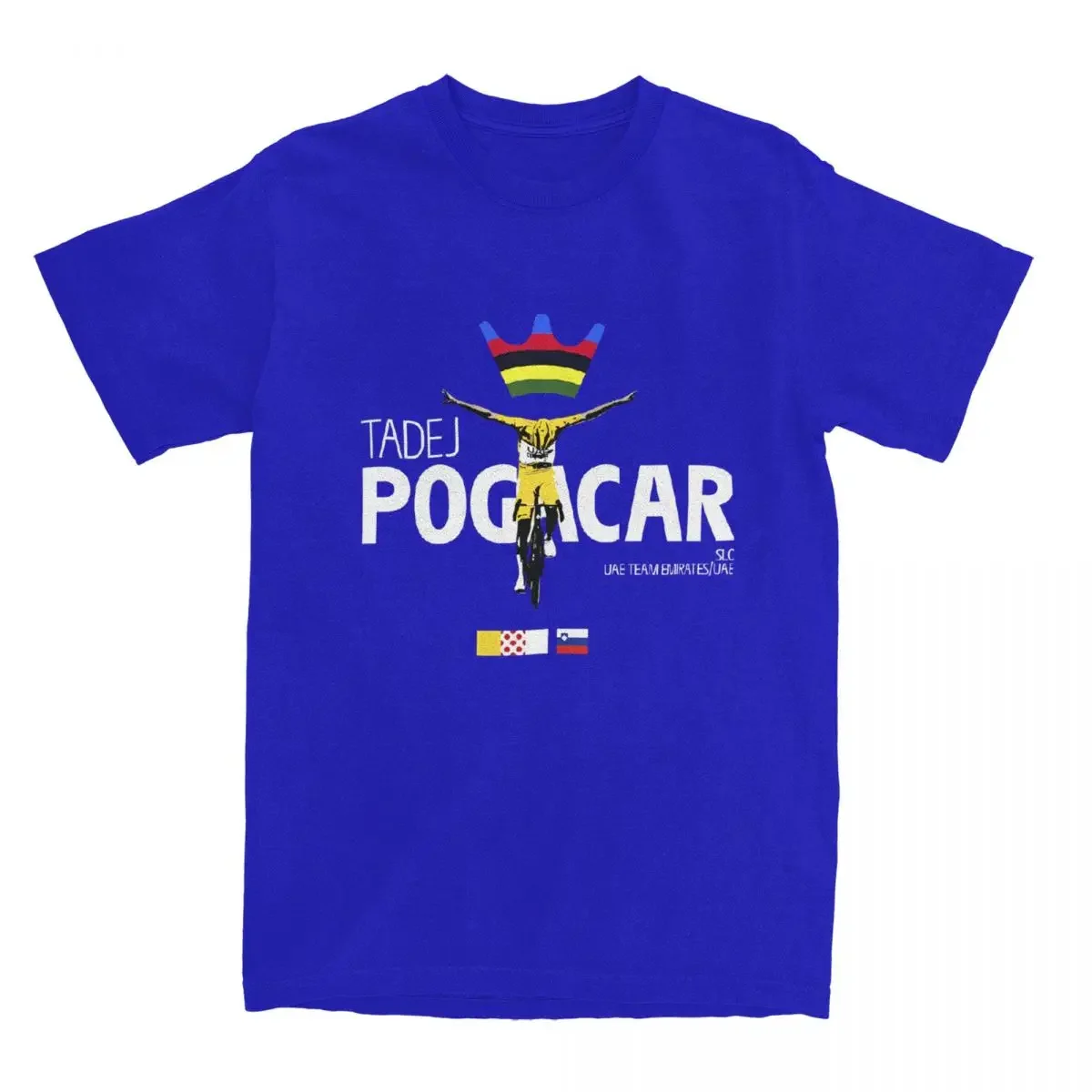 Cotton Clothing Summer Tour-De France Short Sleeves O-Neck Tshirt Large Size Men's Tadej Pogacar Cycling Pogi Team T-Shirts new